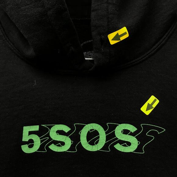 5 Seconds Of Summer Youngblood Music Sweatshirt Hoodie Mens XXL Black Purple - Picture 4 of 7